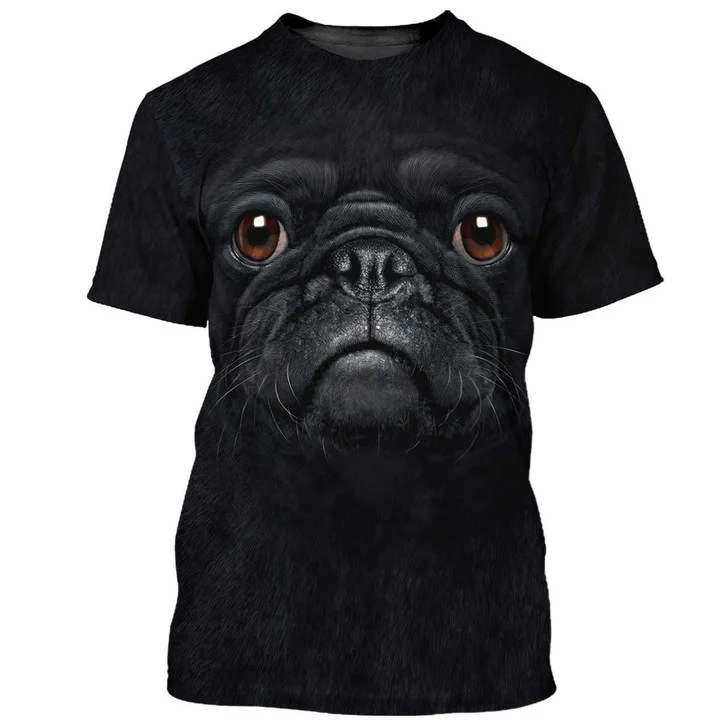 2022 New Cool T-shirt MenWomen 3d T shirt Black Dogs S-6XL